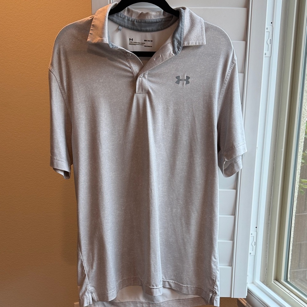 Under Armour Men's Light Gray Polo Shirt